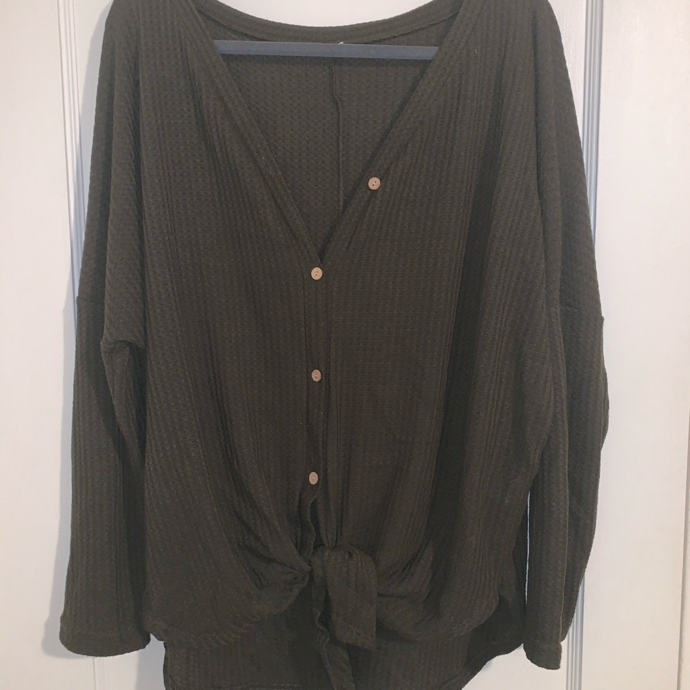 Army green top